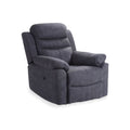 Fauteuil inclinable en tissu gris anthracite