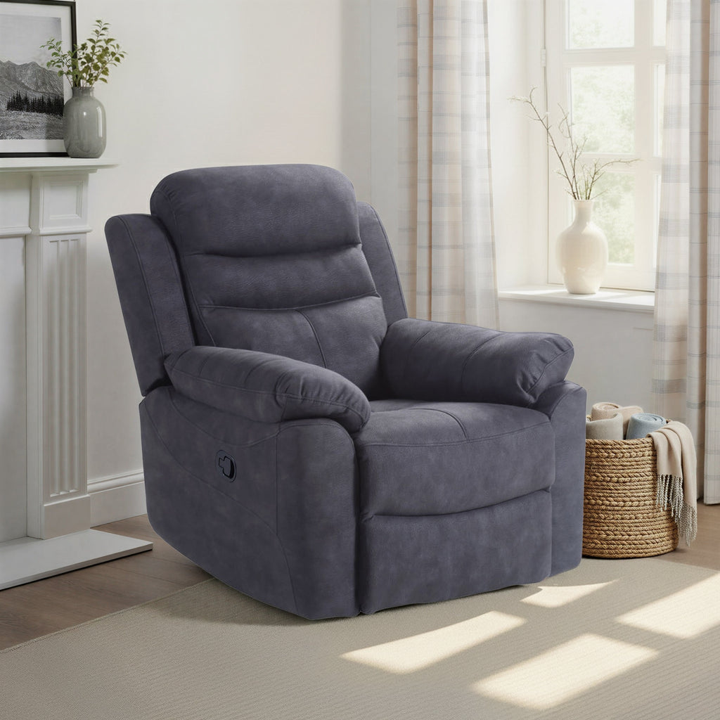 Fauteuil inclinable électrique gris anthracite