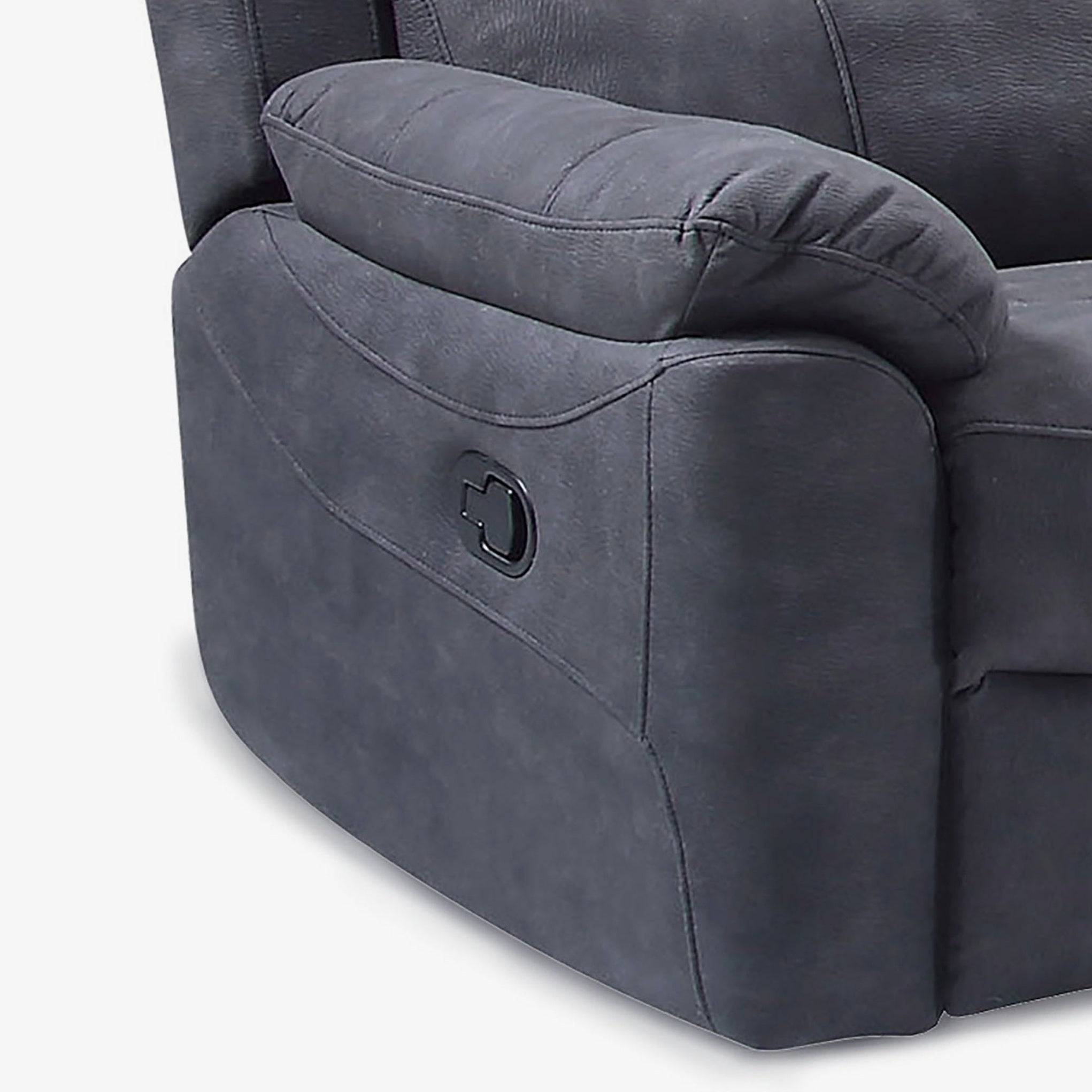 Fauteuil inclinable en tissu gris anthracite