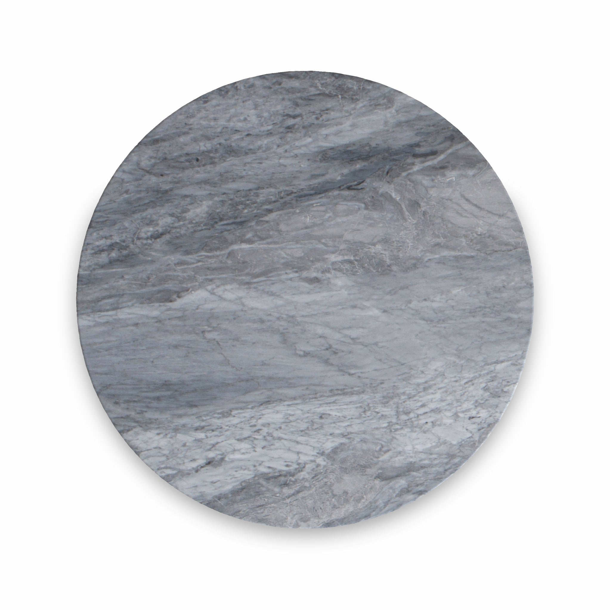 Table d'appoint ronde en marbre gris